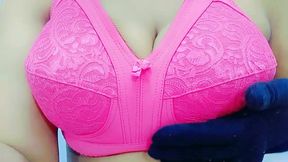Big big tits sugar mommy massaging her pussy