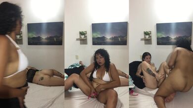 I masturbated next to my sister-in-law, I woke her up, I licked her pussy and we fucked with scissor