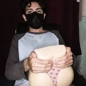 testing my new masturbator toy.