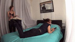 Holey socks humilation and dirty feet dfeet