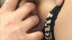 Sexy Japanese Beauty with rounded Butt Masturbating using Dildo & Fingering
