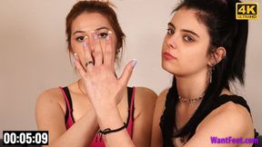 Hand Measuring and Comparing - 4K MP4