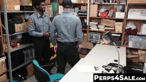 Perps4Sale.com - Hunk Black cop teases unshaved Inked Jock suspect and fucked