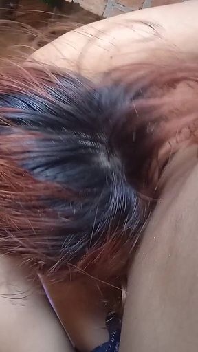The Neighbor Takes Out His Cock to Give Him a Blowjob