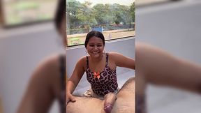 Cleaning lady went into his room to do her job, but got fucked instead POV