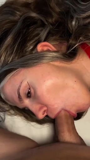 Step Sister Saw My Hard Cock And Demanded That I Fuck Her In The Mouth - HUGE FACIAL   Clip 1