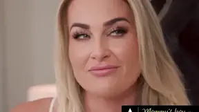 Naughty MILF begs for fucking and cums inside her