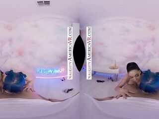 Charming chicks Gianna Grey and Jewelz Blu tag-team and share your dick