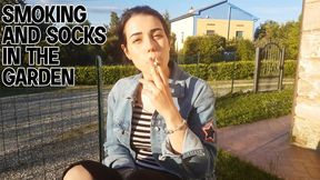 Smoking and socks in the garden - HD