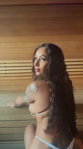 Heat rises when the goddess enters. Kneel. Watch. Worship.