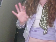 Amateur blondie solo anal masturbation