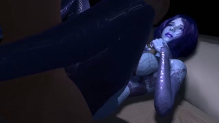Sex with Cortana on the Bed | Halo 3D Porn Parody