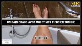 Un bain chaud avec moi et mes pieds en Tunisie 4K