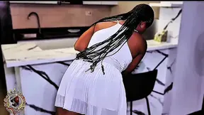Curvy maid gets it on with boss's cute son
