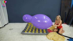 Bunny Inflates Huge Balloons Prior to Shoot 4k (3840X2160)