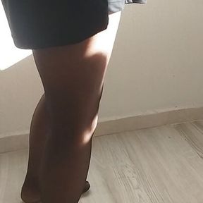 Elegant nylon stocking fetish in the sunlight