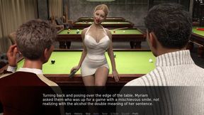 Project Myriam - Hot MILF Gets DP on Billiards Table #1 - 3D game, HD, 60