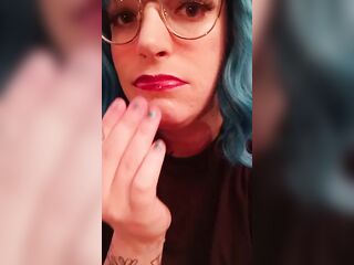 Trans gal finger sucking ASMR with spit