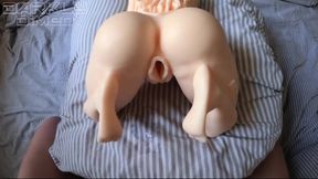 Horny guy intensively fucks a sex doll with big boobs, heavy breathing. Unboxing MRLsexdoll POV