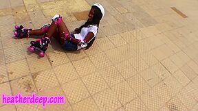 Hd Asian Beauty First Time Roller Staking Sucking Big Dick Deep Throat Throat