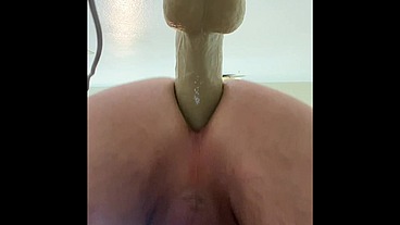 EastTNguy22 double anal dildo riding with double anal compilation