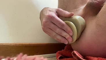 EastTNguy22 double anal dildo riding with double anal compilation