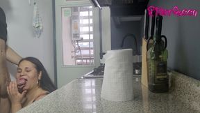 Stepmon in Kitchen - Video for Fans - BBW Stepmom MILF Stepson