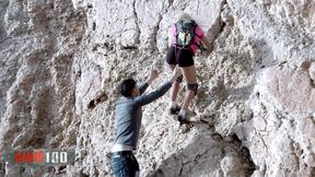 He had to use go-pro cam and fuck her hard on a rock