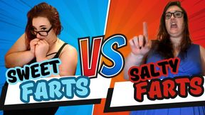 BBW Fart Compilation  – Sweet and Salty Domination Switch by Bella Blast