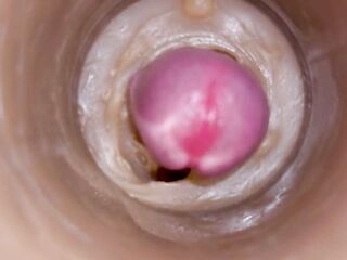 Precum squirting in my vagina Camera In Snatch 4k