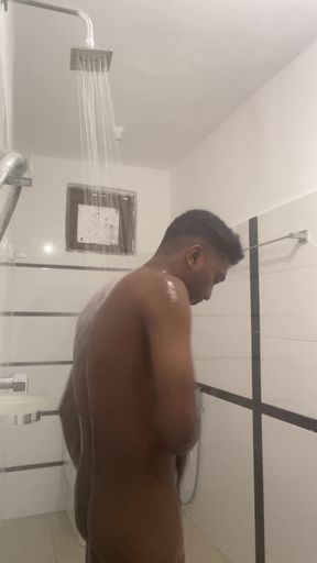 Sri Lankan Teen Boy Showered