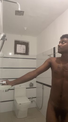 Sri Lankan Teen Boy Showered