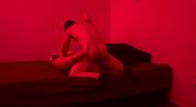 Red hair Latina  likes it rough with the red lights on