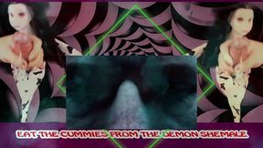 the demon shemale mesmerizes you to wank and eat your cum cum by goddesslana