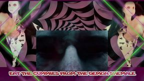 the demon shemale mesmerizes you to wank and eat your cum cum by goddesslana