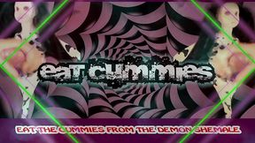 the demon shemale mesmerizes you to wank and eat your cum cum by goddesslana