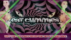 the demon shemale mesmerizes you to wank and eat your cum cum by goddesslana