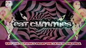 the demon shemale mesmerizes you to wank and eat your cum cum by goddesslana