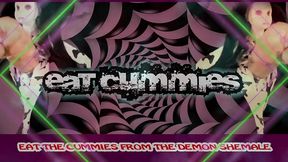 the demon shemale mesmerizes you to wank and eat your cum cum by goddesslana