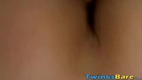 Top twink Elijah West fed cum after hard raw bottom pounding