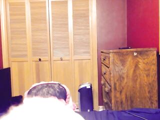Sissy sucking your knob POV