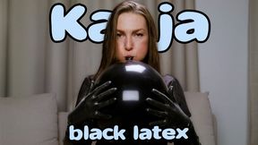 1689 Black Latex gloves balloon
