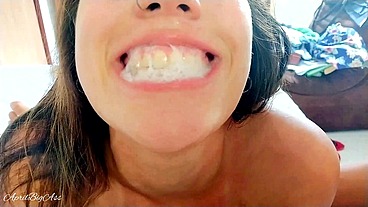 deep throat and cum swallow morning in hostel summer 2019!!!