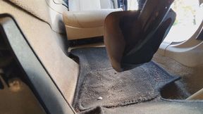 First Time Driving BMW Guess Boots Under Pedal and Side View WMV