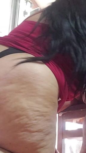 Mature BBW Enjoying, Slow Motion Fans Only