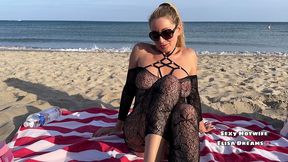 fucked by a voyeur and bukkake on the beach: 19 ejacs here for today is ...