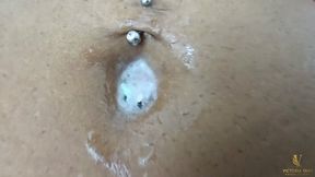 EXTREME DEEP BELLY BUTTON PLAY BY BBW GIANTS WITH SPIT - BY VICTORIA DIAS, MARIANA LEAL, THAMMY LEVIEMONT AND LADY SIRENA - CLIP 4 IN FULL HD - NEW JUNE 2026