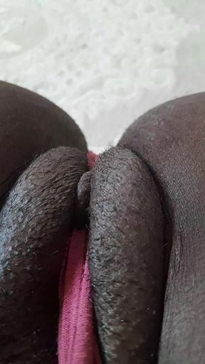 Desi fat pussy swallowing dirty old panties looks fun and amazing
