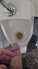 Peeing in urinal