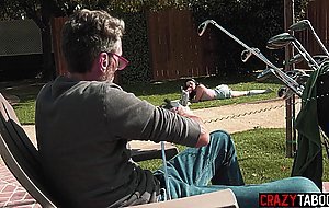 You are my horny little stepdaughter Vanessa Sky so come and ride my dick